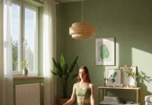 5 Solo Activities That Will Help You Recharge and Refocus Meditating in sunlit green room.
