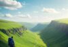 The Ultimate Guide to Hidden Hiking Trails for Adventure Seekers Hiker overlooking lush green valley.