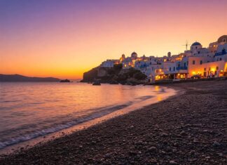 Top 5 Hidden Beaches in Santorini You Need to Discover Santorini Sunset over Katharos Beach and Oia