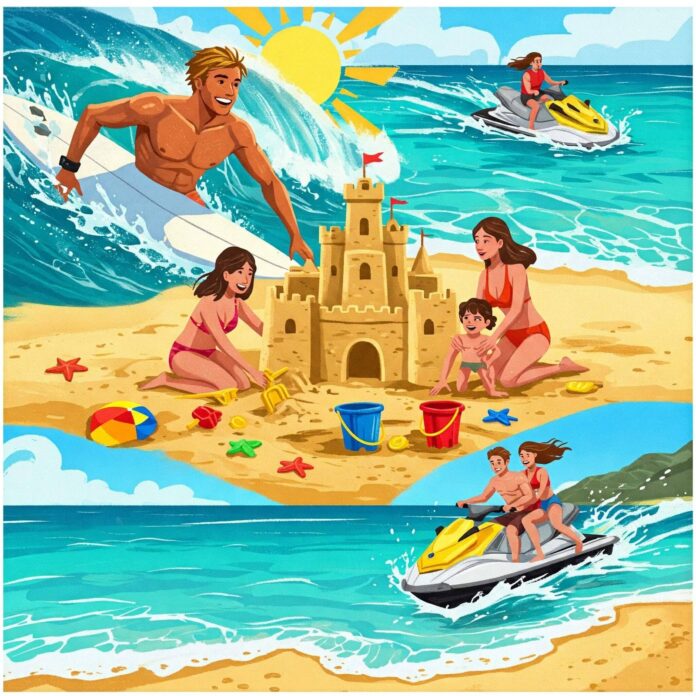 Beach Adventure Collage