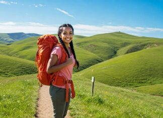 Hiking Trails for Beginners: Where to Start Your Journey in Nature "Beginner hiker on scenic trail"